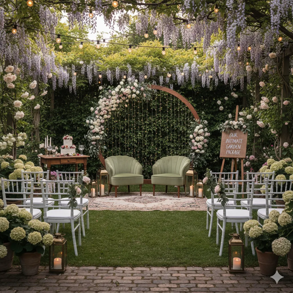 Intimate Garden Package - Small wedding setup
